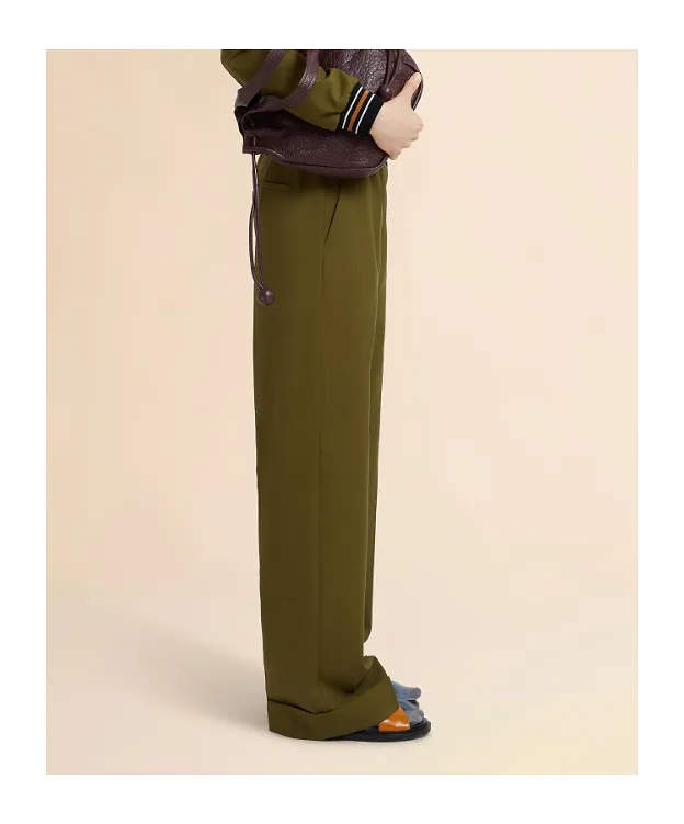 Marni Straight-Leg Logo Waistband Trousers