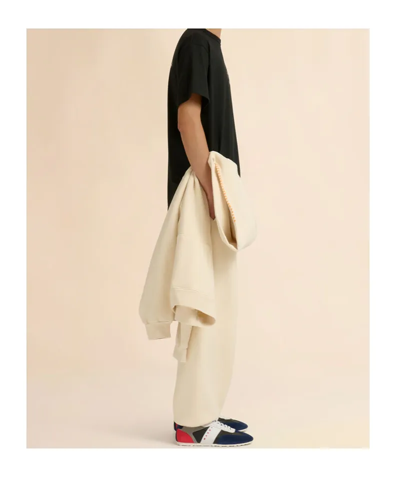 Marni + Madhappy Cream Cotton Sweatpants With Arch Logo Print