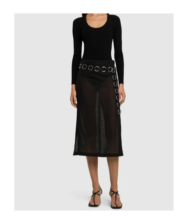 Long-Sleeved Round-Neck Jumpsuit