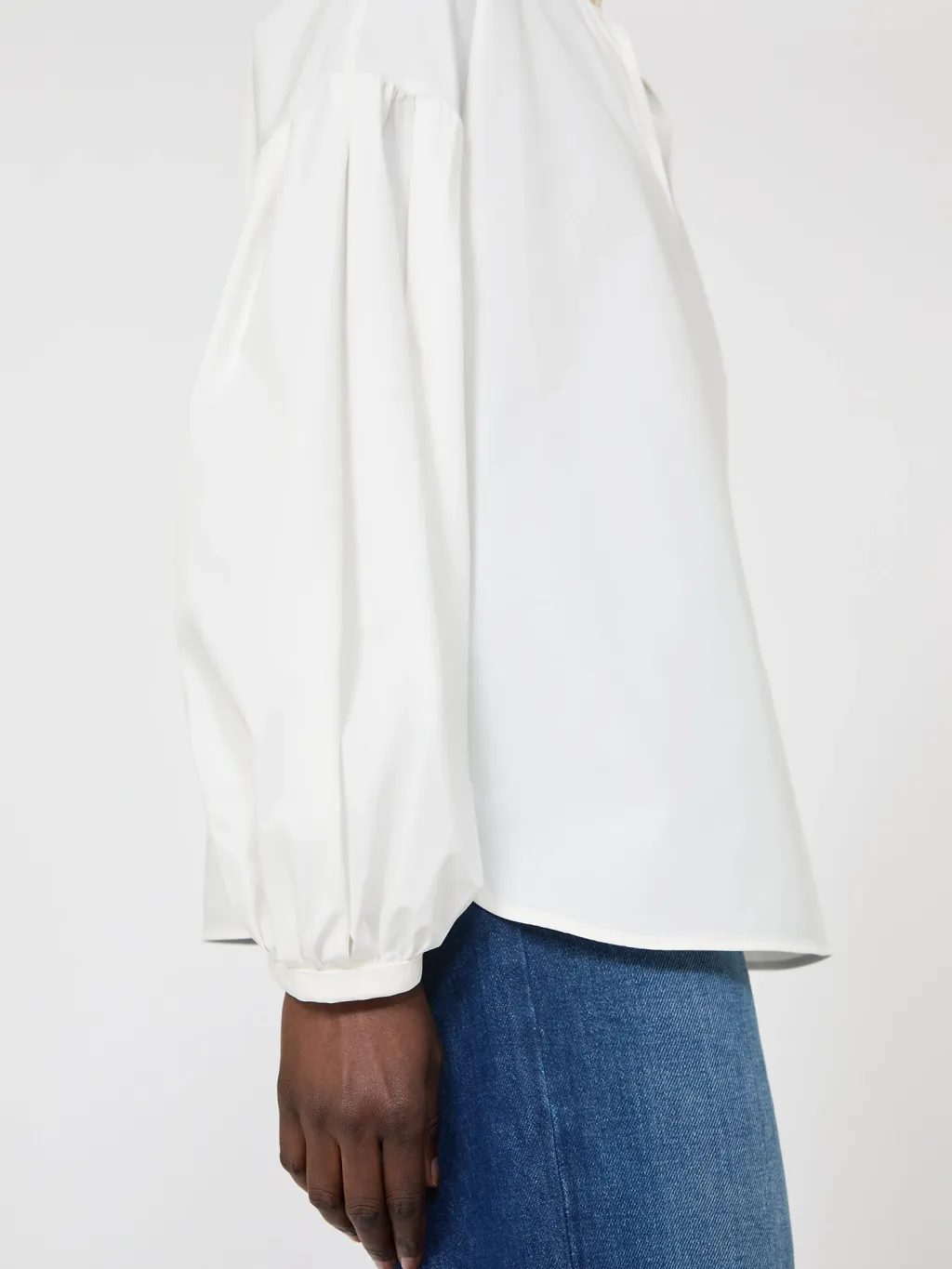 Max Mara Studio Ginnasta Poplin Embellished Top