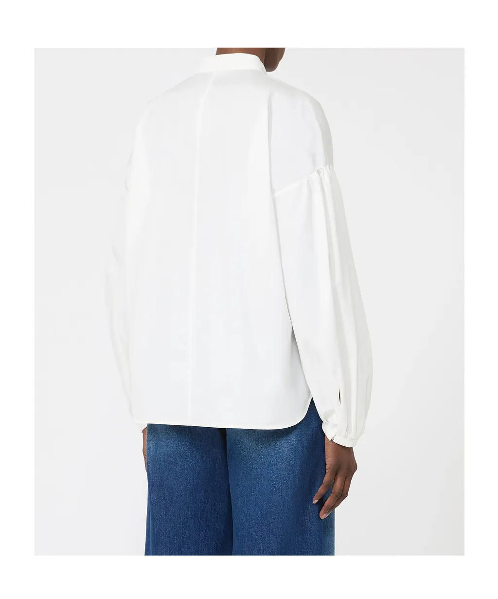 Max Mara Studio Ginnasta Poplin Embellished Top