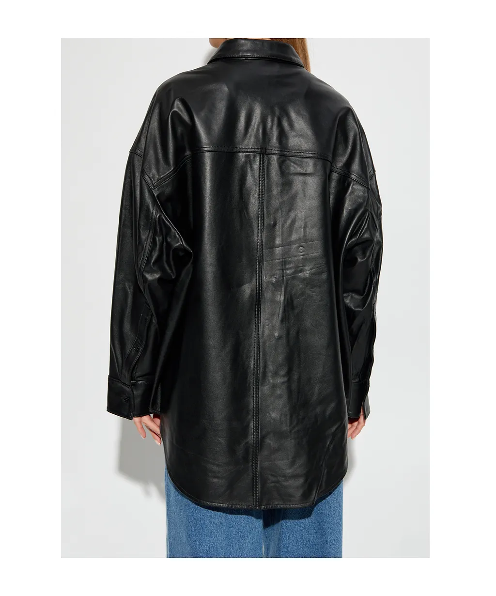 Michael Michael Kors Buttoned Long-Sleeved Oversized Jacket