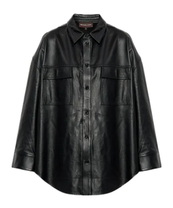 Michael Michael Kors Buttoned Long-Sleeved Oversized Jacket