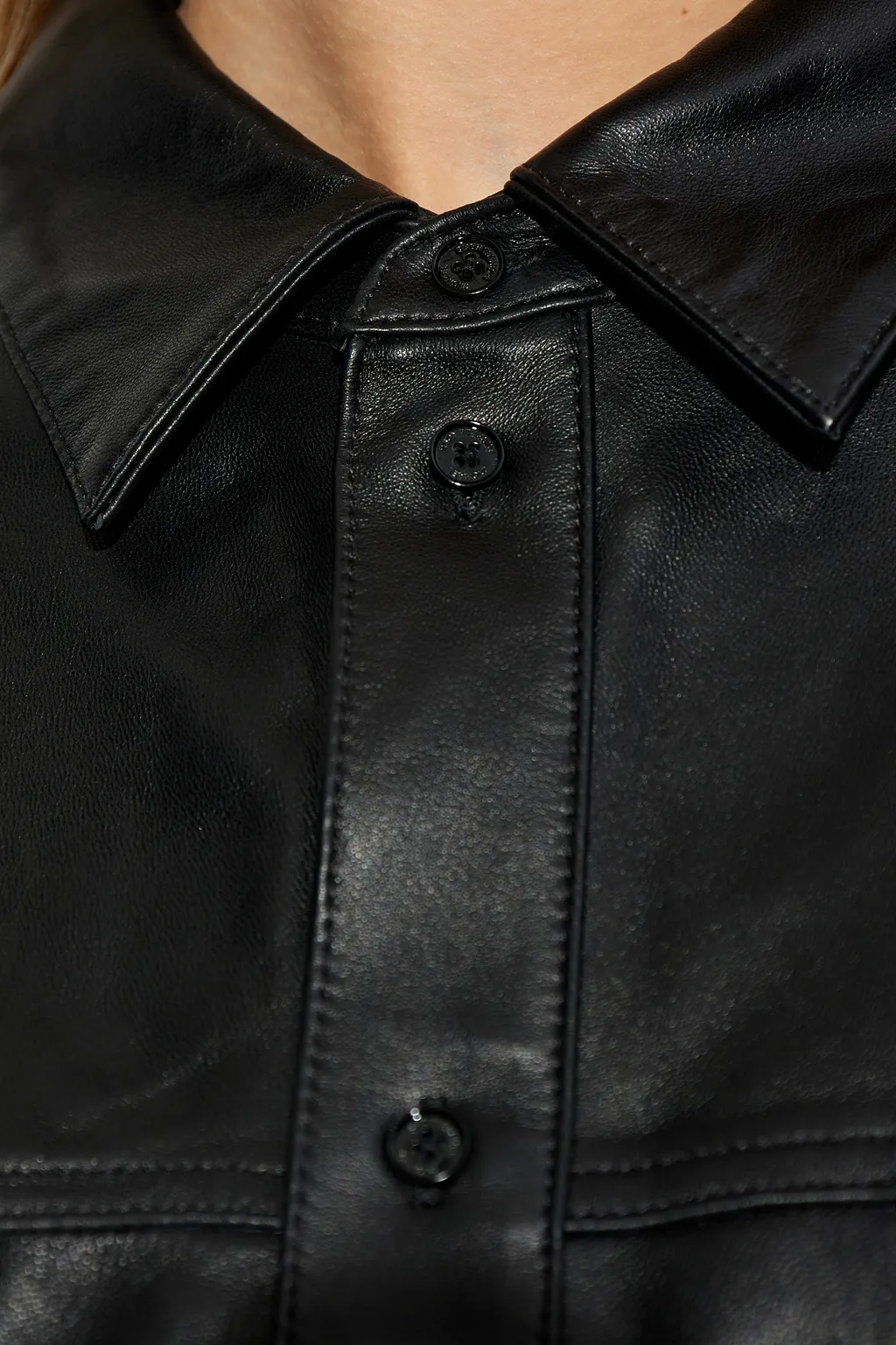 Michael Michael Kors Buttoned Long-Sleeved Oversized Jacket