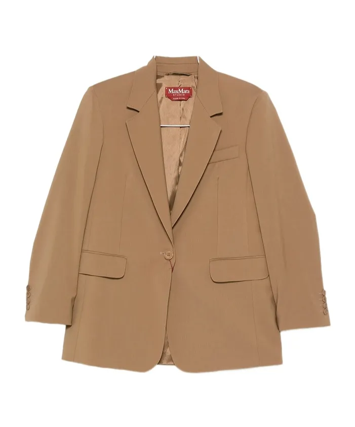 Max Mara Studio Balco Single-Breasted Jacket