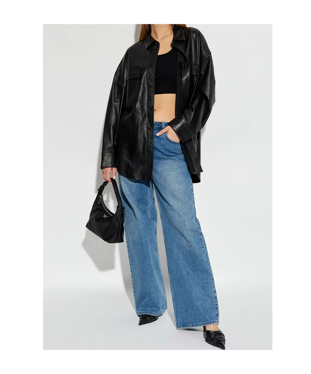Michael Michael Kors Buttoned Long-Sleeved Oversized Jacket