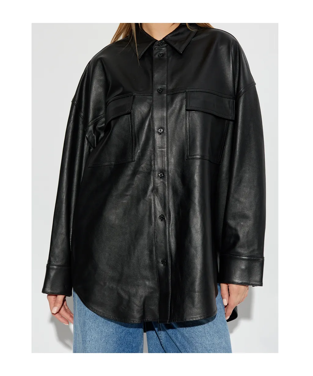 Michael Michael Kors Buttoned Long-Sleeved Oversized Jacket