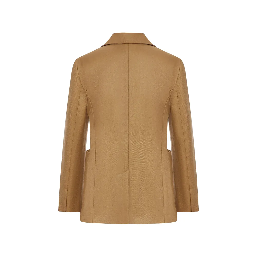 Long-Sleeved Suit Jacket