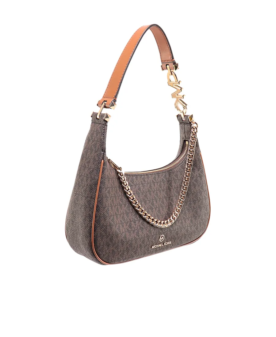 Michael Michael Kors Logo Lettering Monogram Patterned Shoulder Bag