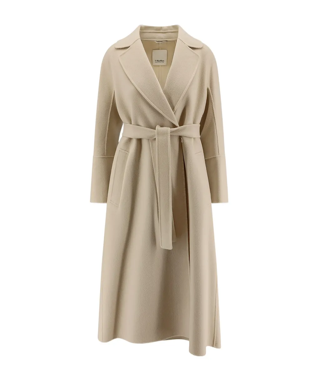Long-Sleeved Wool Coat