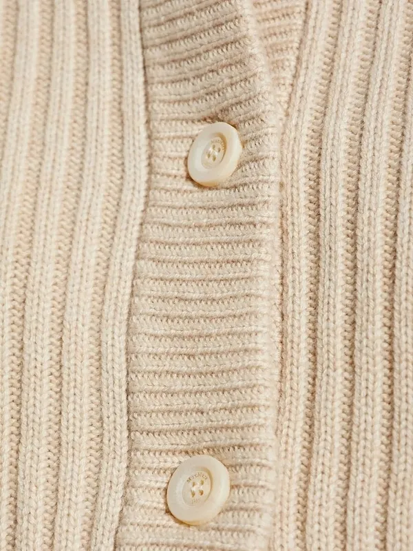Max Mara Afelio High Neck Button-Up Cardigan