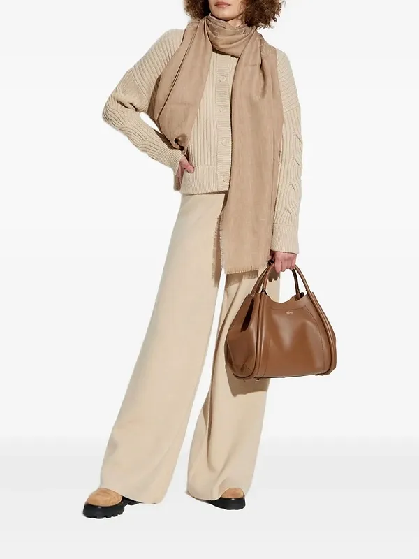 Max Mara Afelio High Neck Button-Up Cardigan