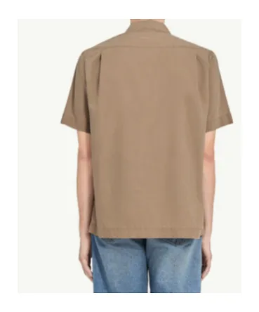 Mm6 Maison Margiela Logo Embroidered Short Sleeved Shirt