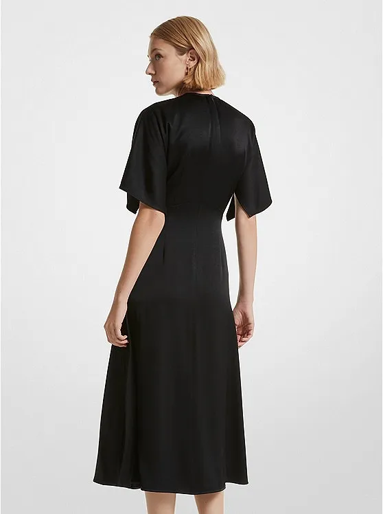 Michael Michael Kors Short-Sleeved Zipped Midi Dress