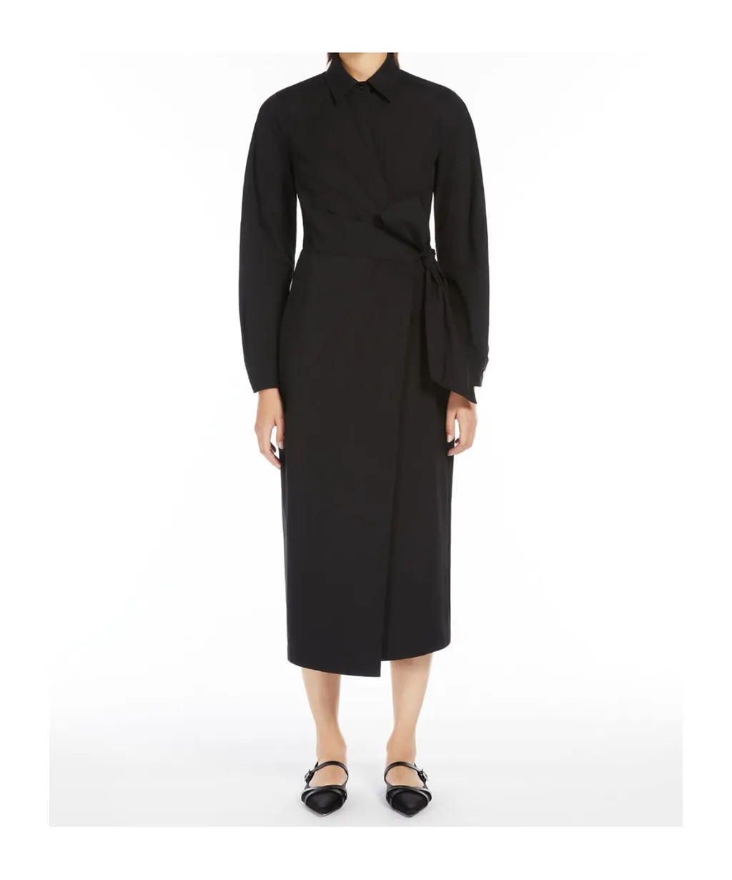 Max Mara Agrume Wrap Long-Sleeved Dress