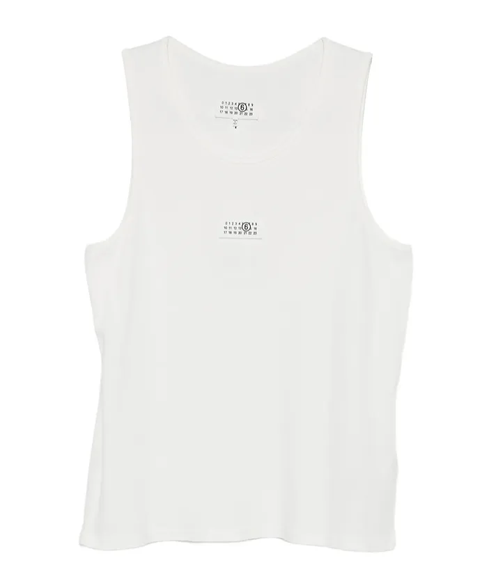 Mm6 Maison Margiela Logo-Patch Tank Top
