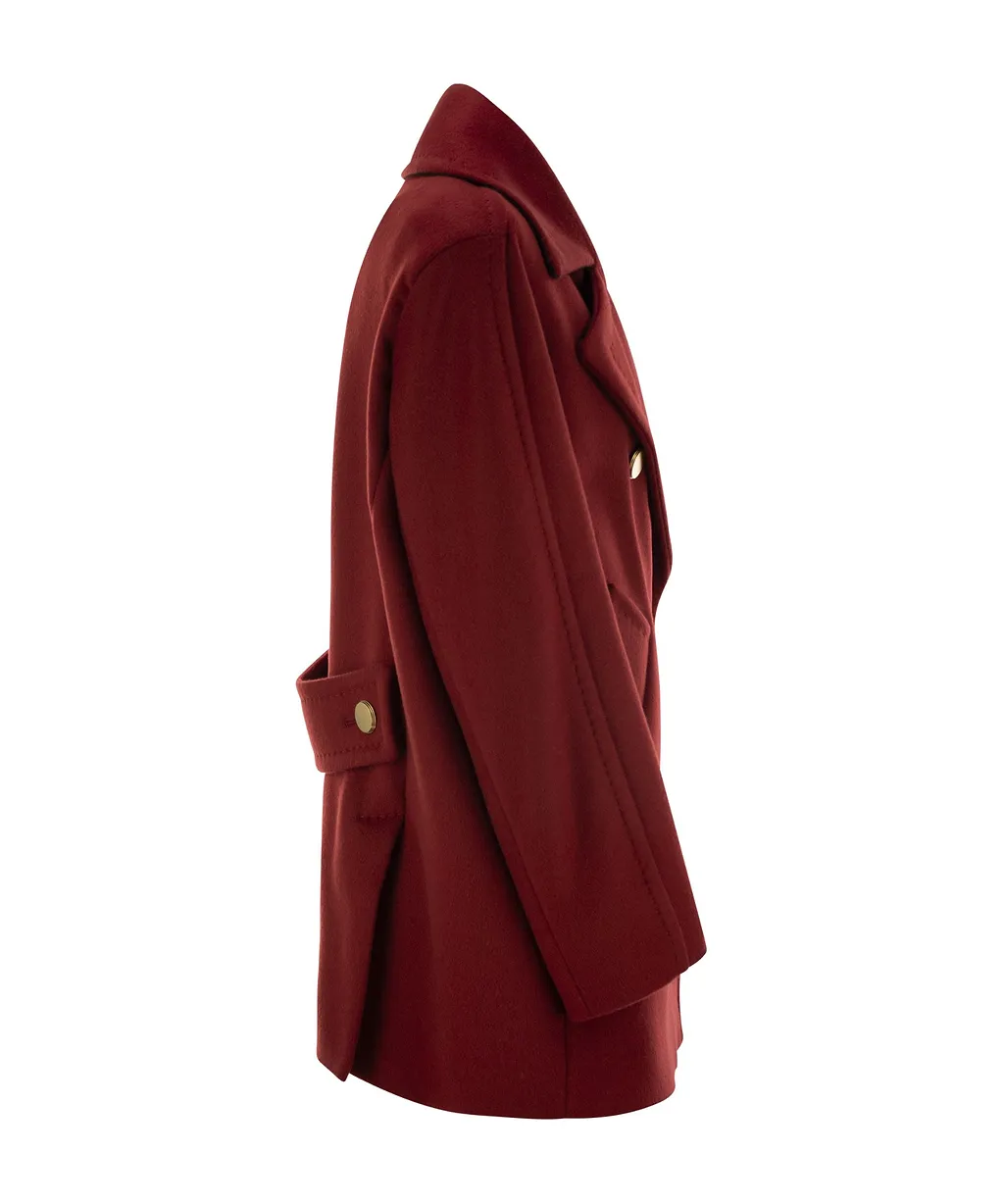 Max Mara Atelier Double-Breasted Long-Sleeved Coat