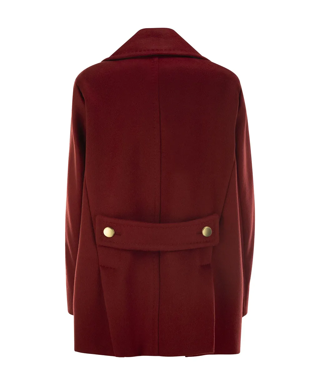 Max Mara Atelier Double-Breasted Long-Sleeved Coat