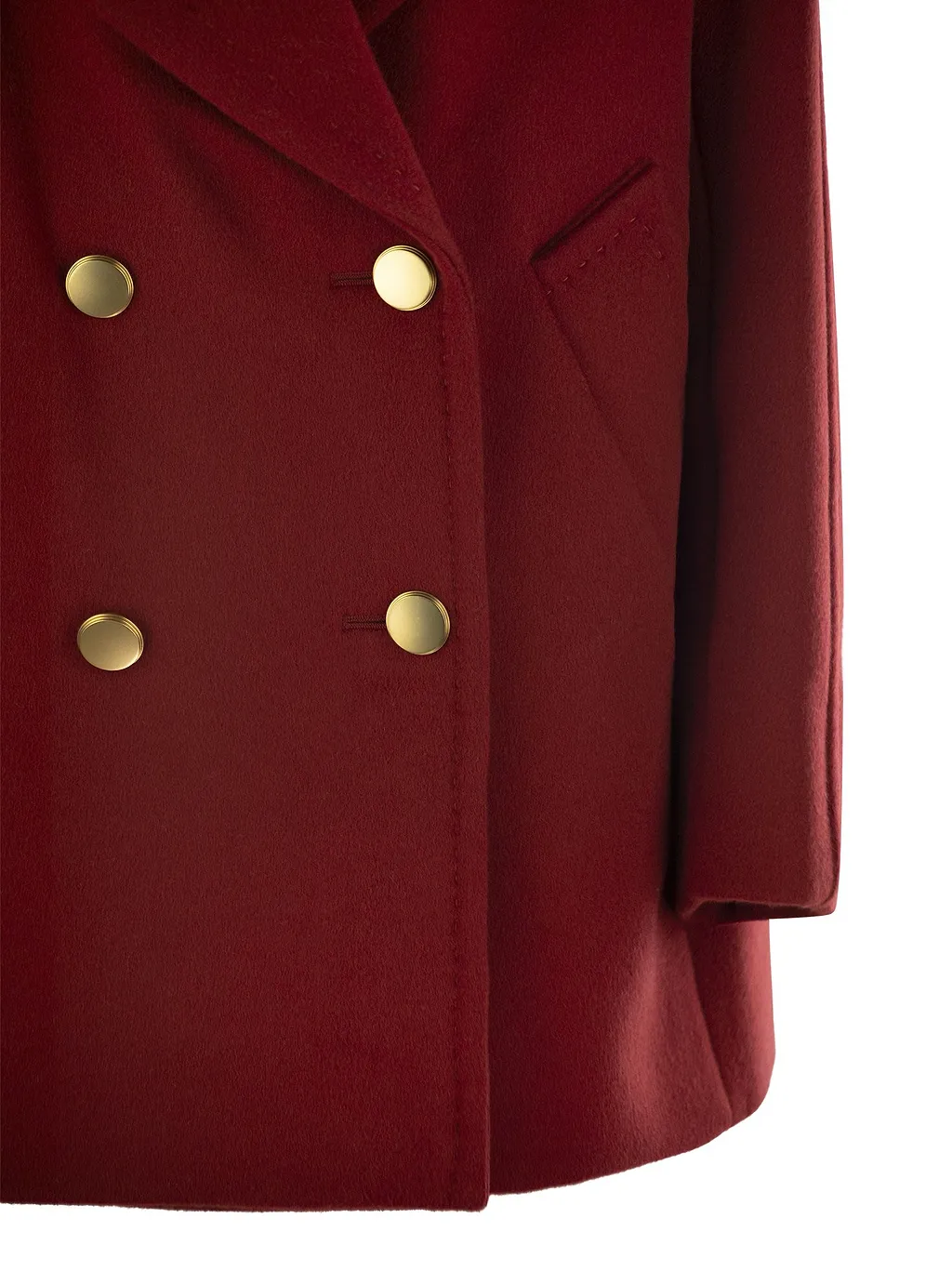Max Mara Atelier Double-Breasted Long-Sleeved Coat