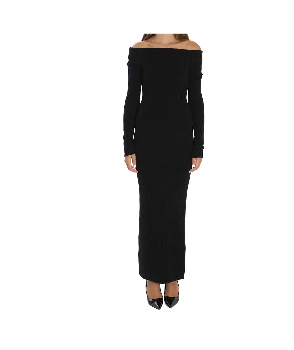 Max Mara Arnes Off-Shoulder Maxi Dress