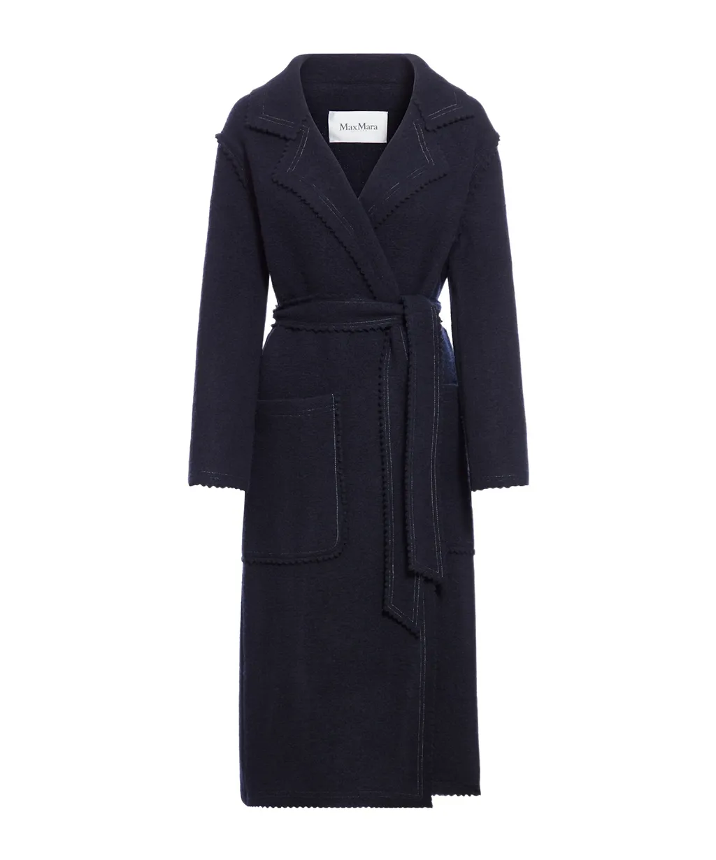 Max Mara Belted Notch-Lapel Coat
