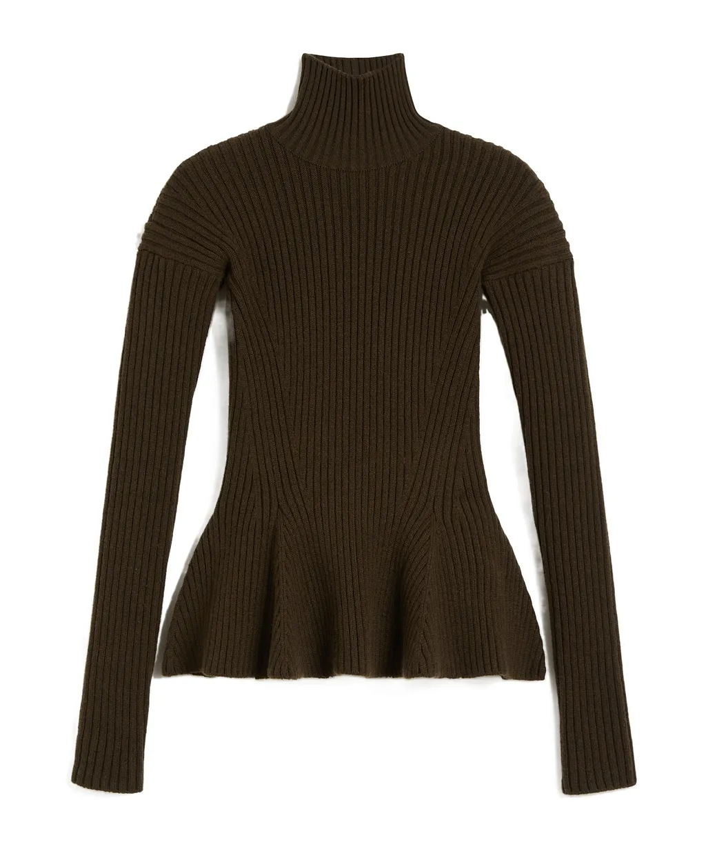 Max Mara Bolsena Turtleneck Peplem Jumper