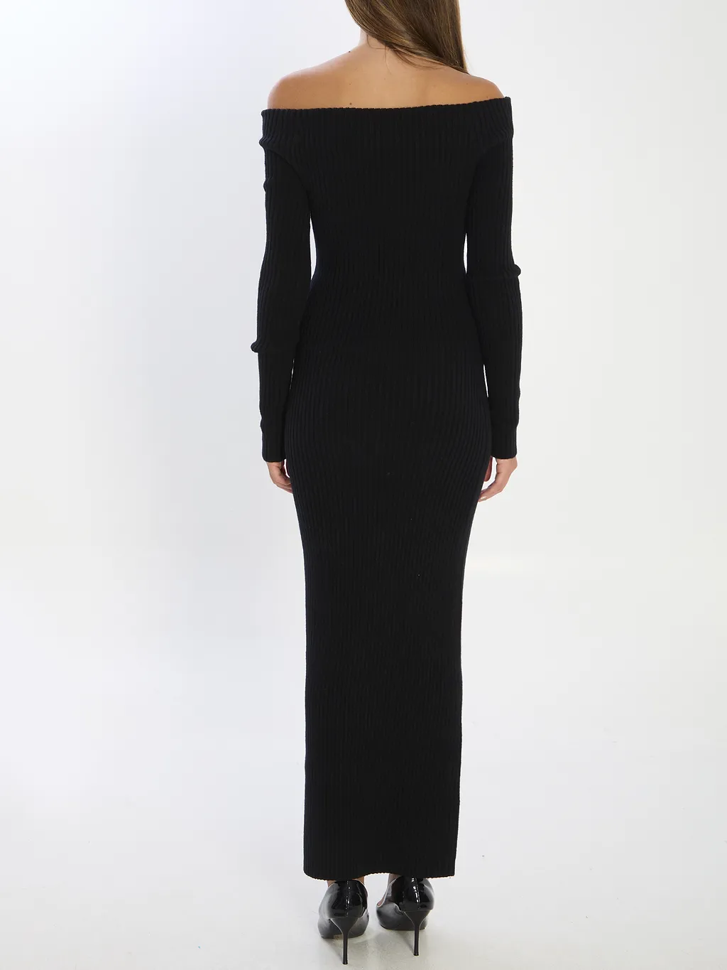 Max Mara Arnes Off-Shoulder Maxi Dress