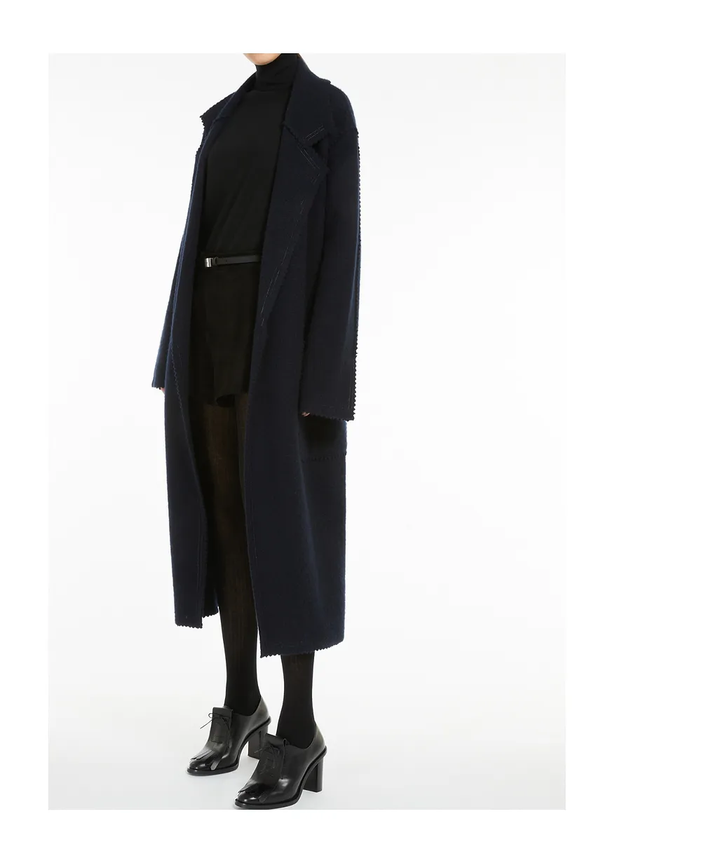 Max Mara Belted Notch-Lapel Coat