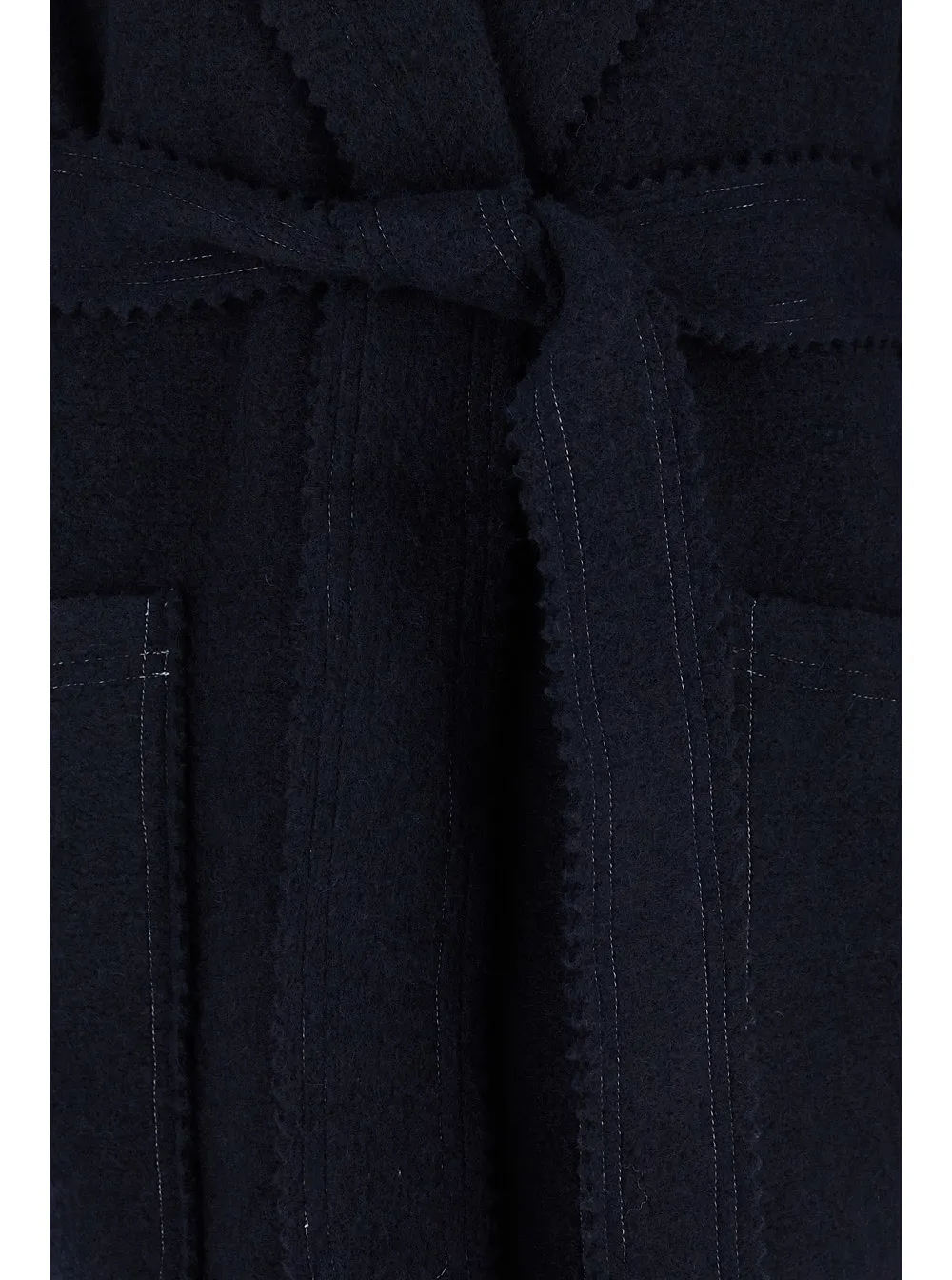 Max Mara Belted Notch-Lapel Coat