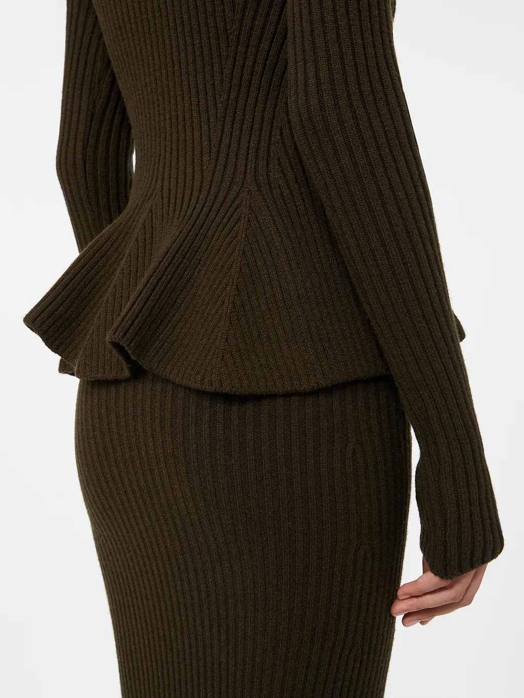 Max Mara Bolsena Turtleneck Peplem Jumper
