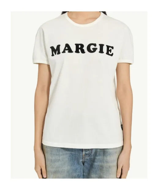 Mm6 Maison Margiela Logo Printed Crewneck T-Shirt