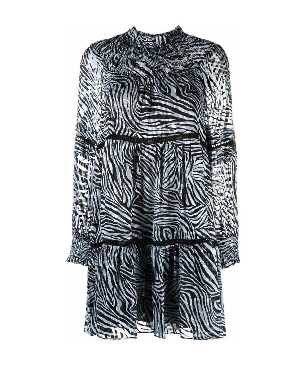 Michael Michael Kors Zebra Printed Mini Dress