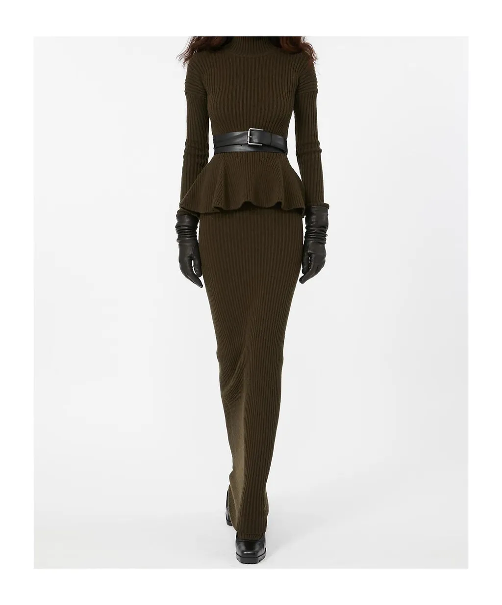 Max Mara Boris Knit Ribbed Skirt