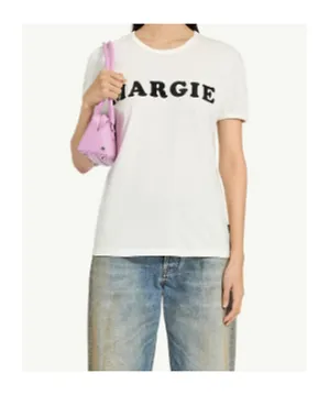 Mm6 Maison Margiela Logo Printed Crewneck T-Shirt