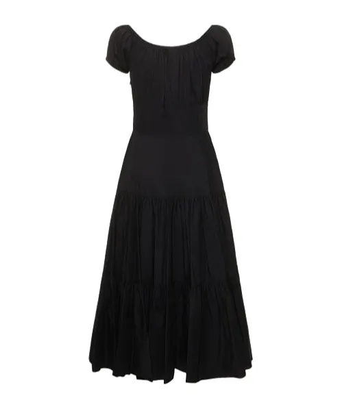 Pleated Medium-Length Dress