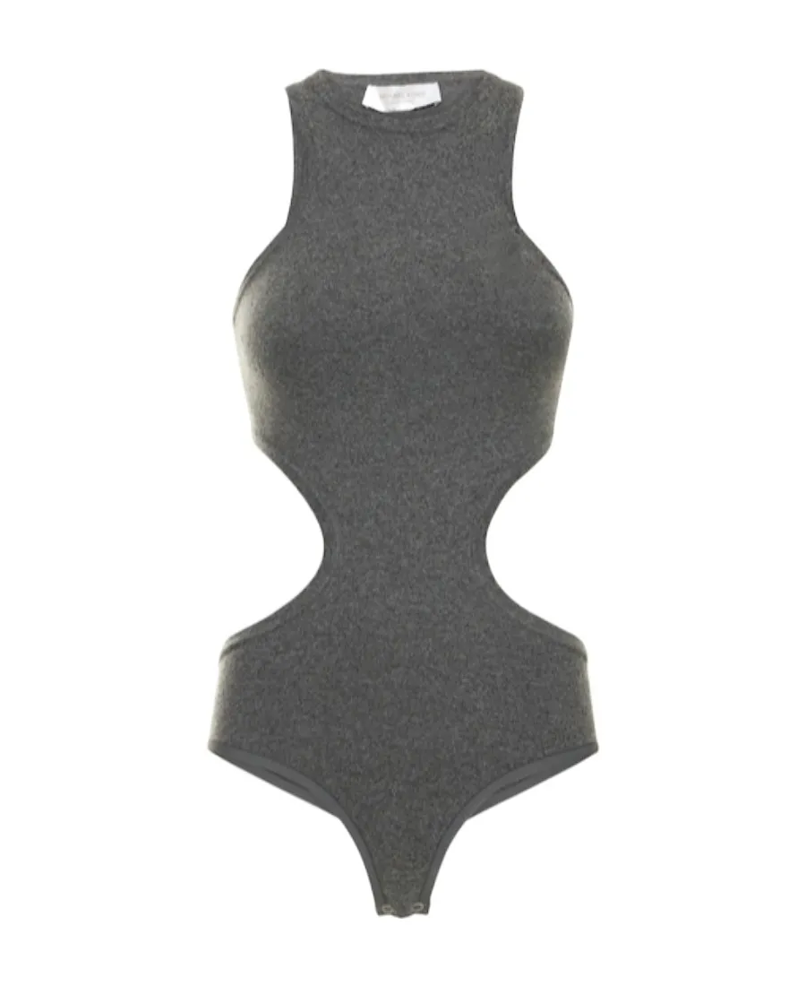 Plain Jersey Hollowed-Out Jumpsuit