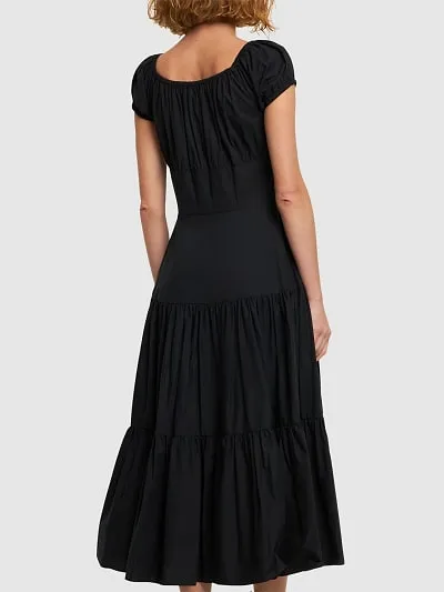 Pleated Medium-Length Dress