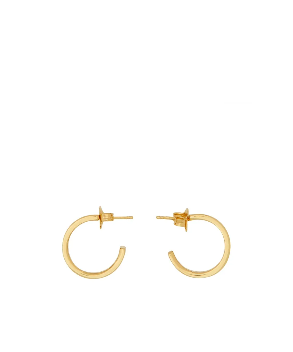 Mm6 Maison Margiela Numeric Engraved Hoop Earrings