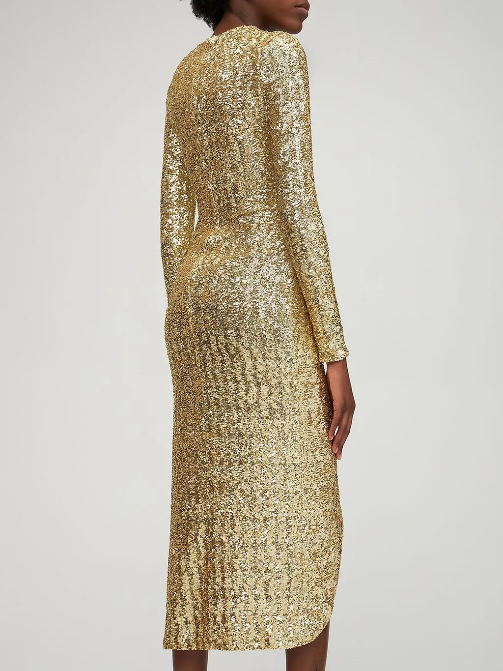 Sequined Pendant Mid-Length Dress