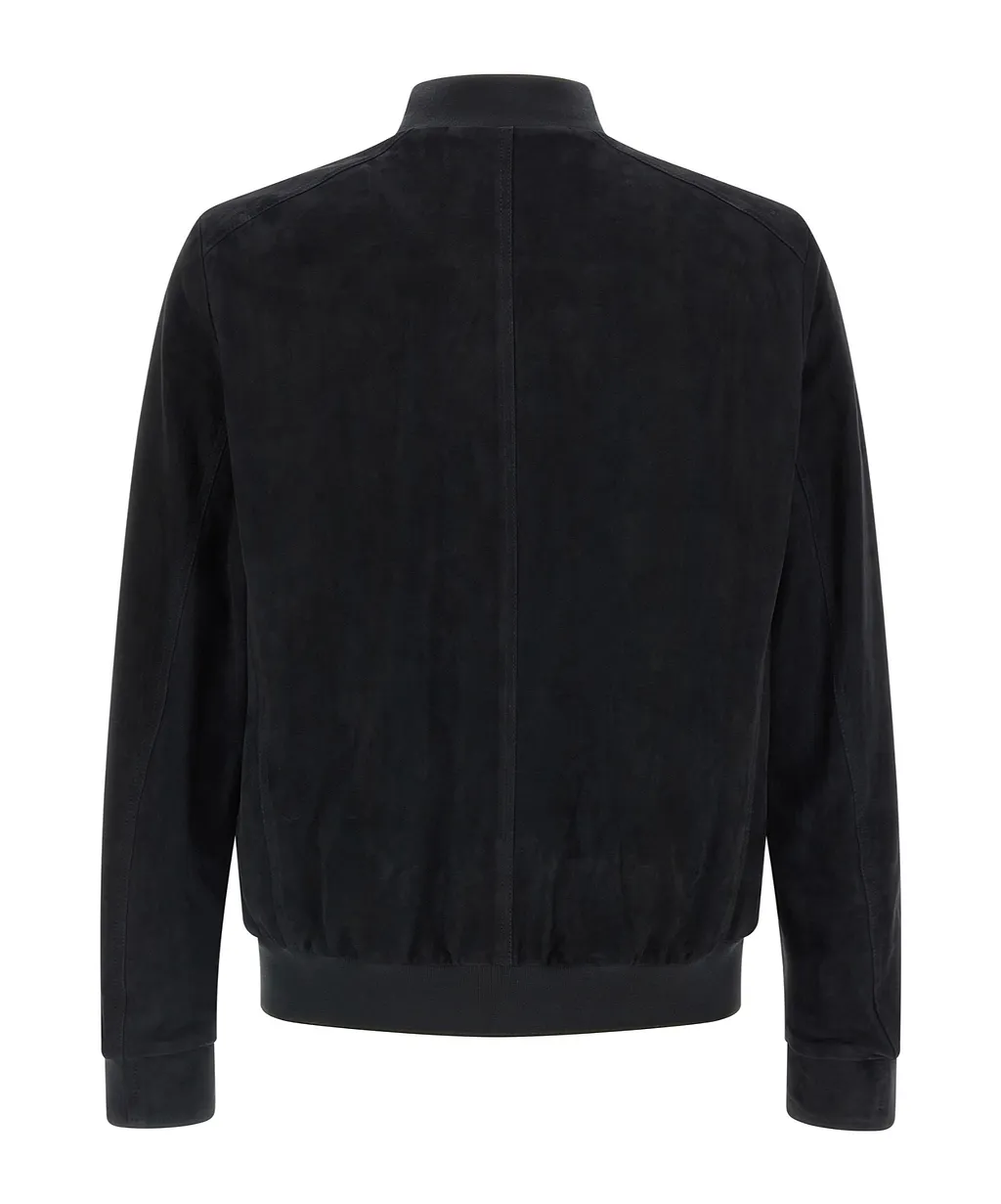 Moorer Carlos Button-Front Bomber Jacket
