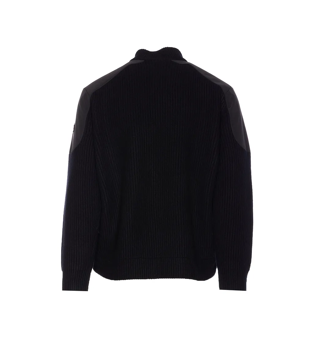 Moose Knuckles Knit-Sleeve Down Jacket