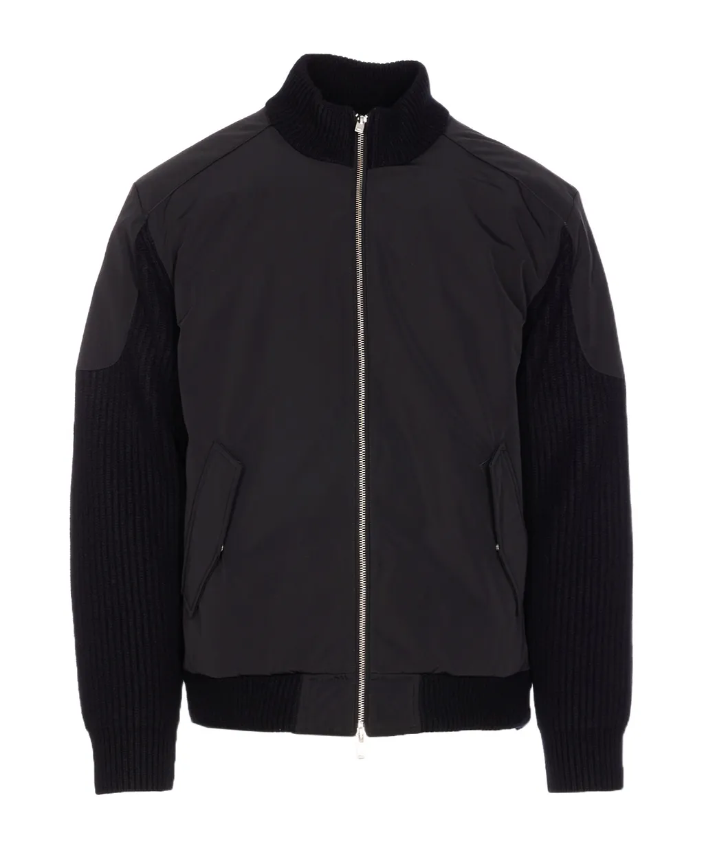 Moose Knuckles Knit-Sleeve Down Jacket