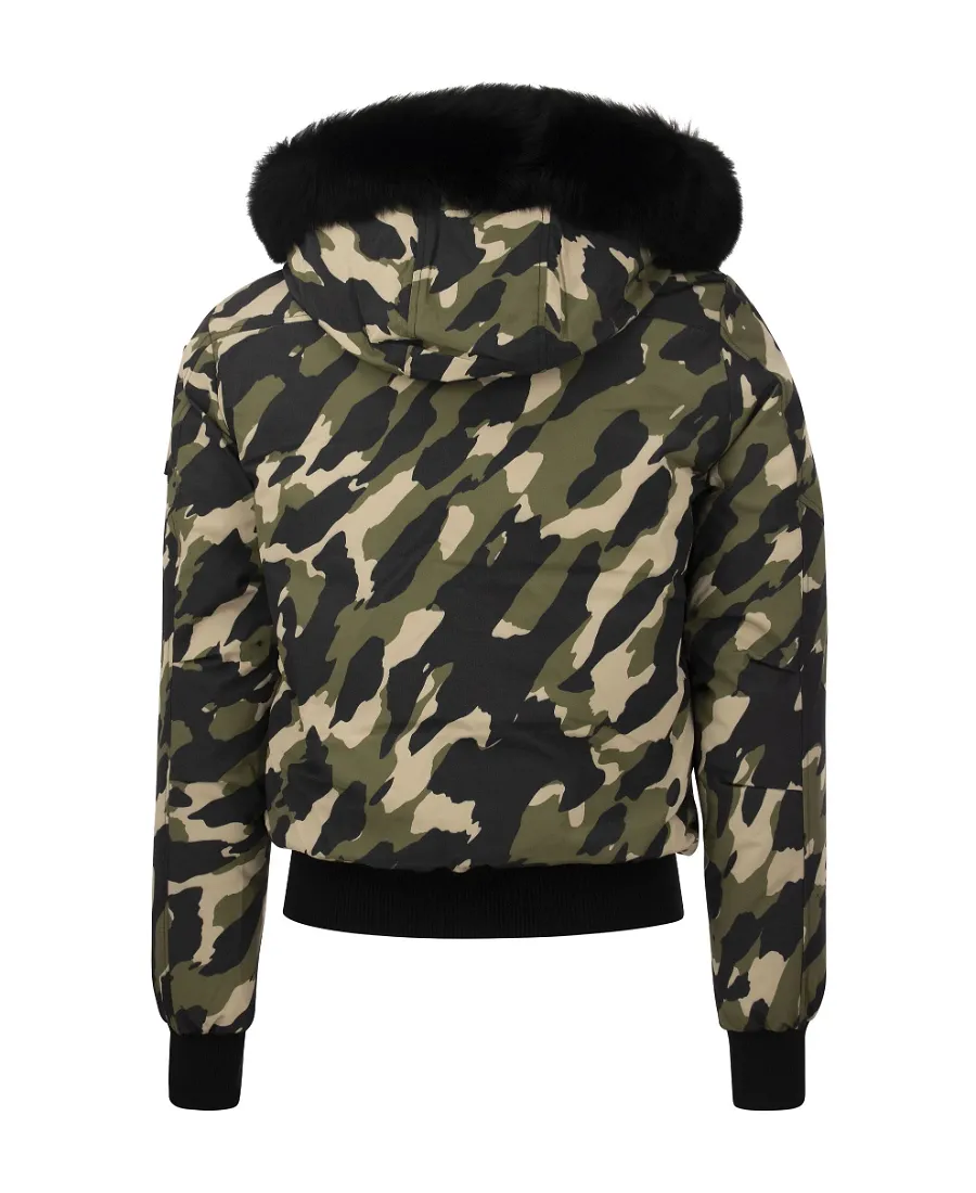 Moose Knuckles Camouflage Printed Hooded Jacket