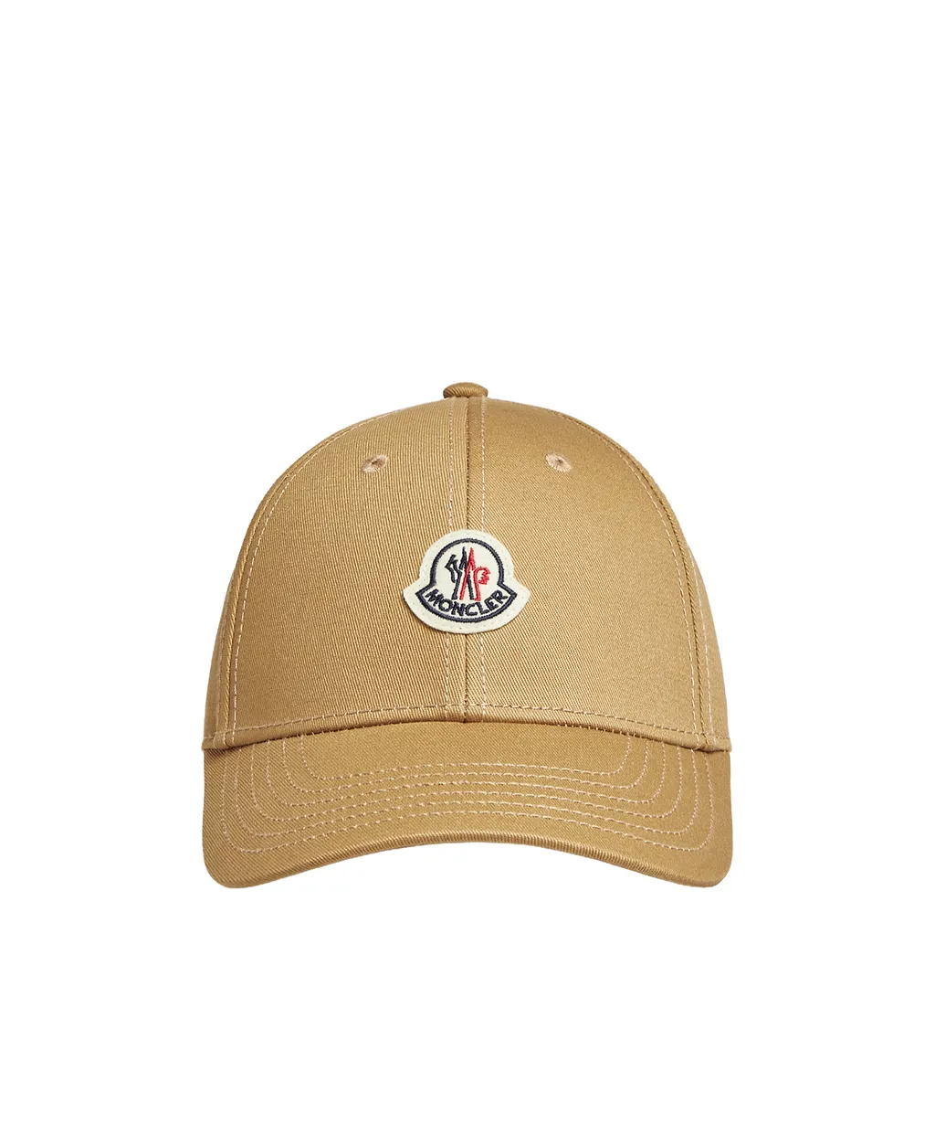 Moncler Logo Patch Curved Peak Baseball Cap