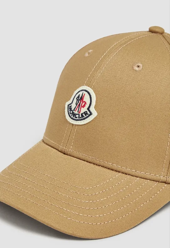 Moncler Logo Patch Curved Peak Baseball Cap