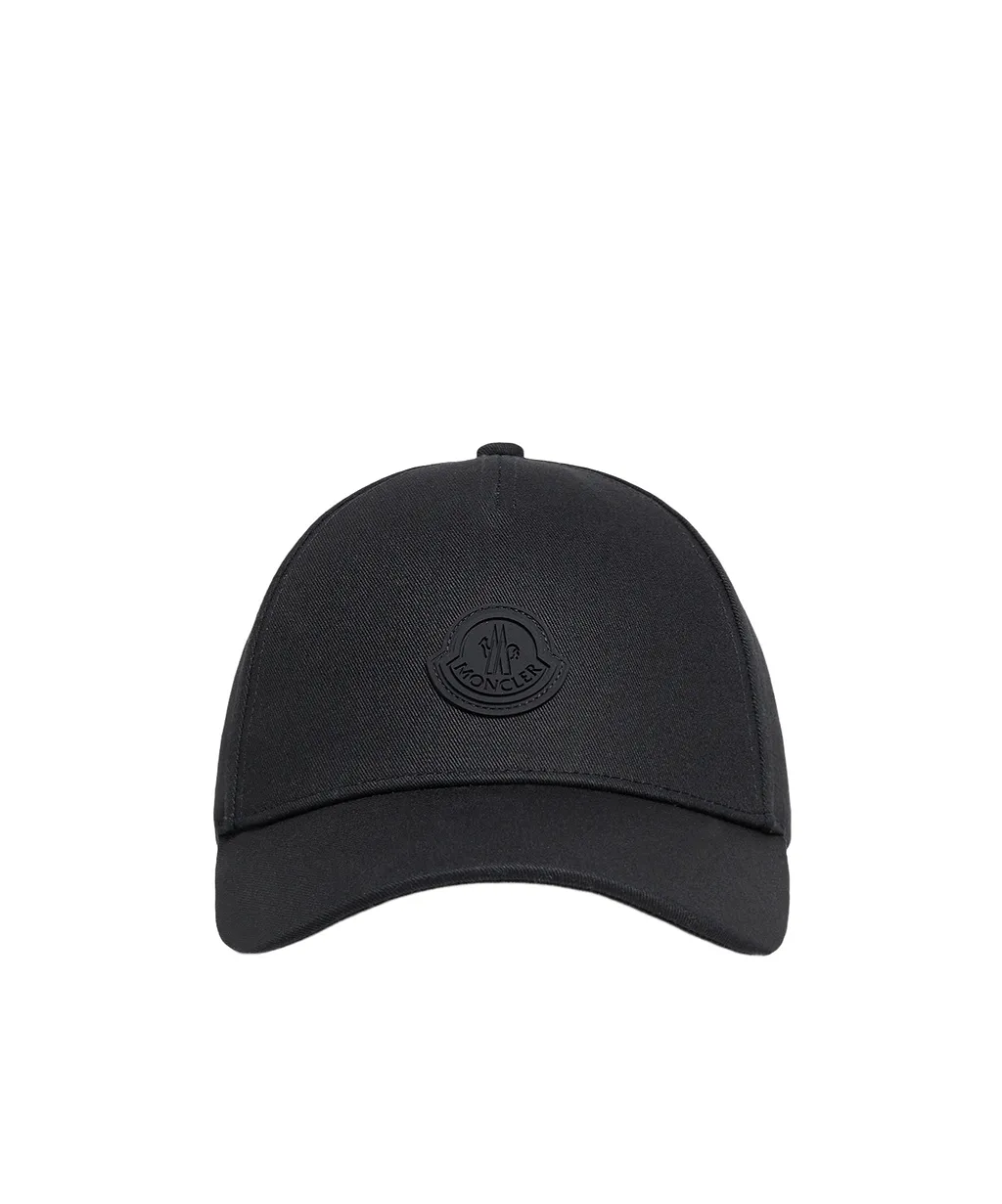 Moncler Logo Patch Curved Peak Baseball Cap