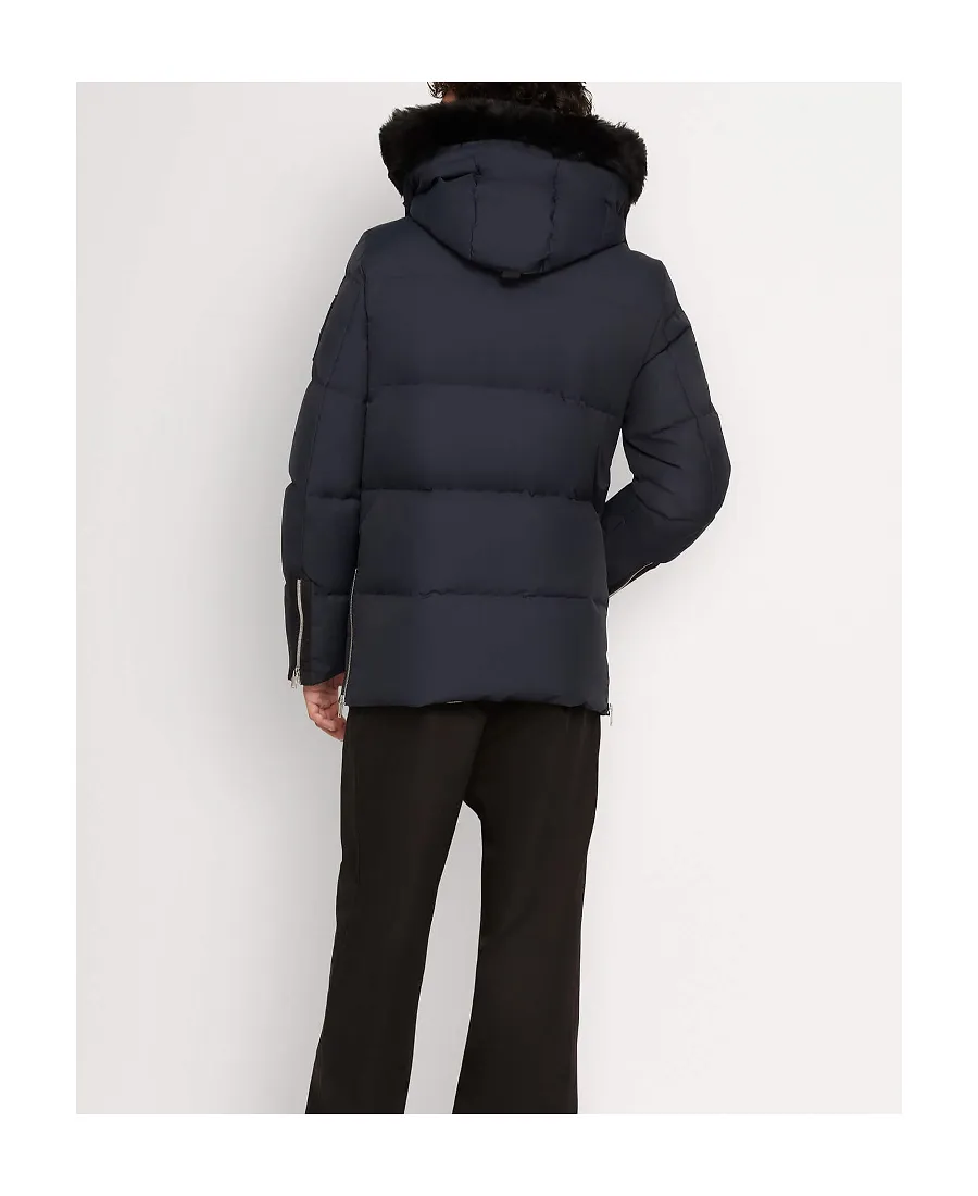 Moose Knuckles Cloud Ribbed Knit Sleeve Parka