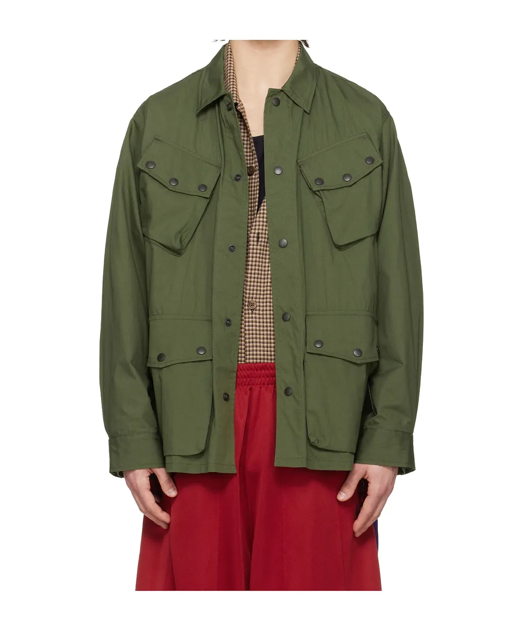 Jungle Fatigue Collared Casual Jacket