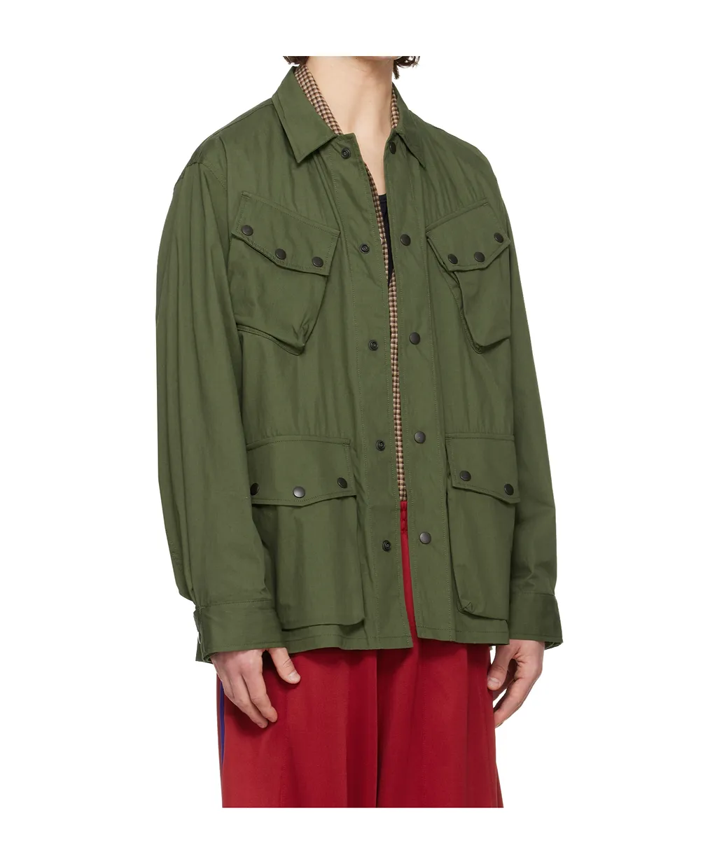 Jungle Fatigue Collared Casual Jacket