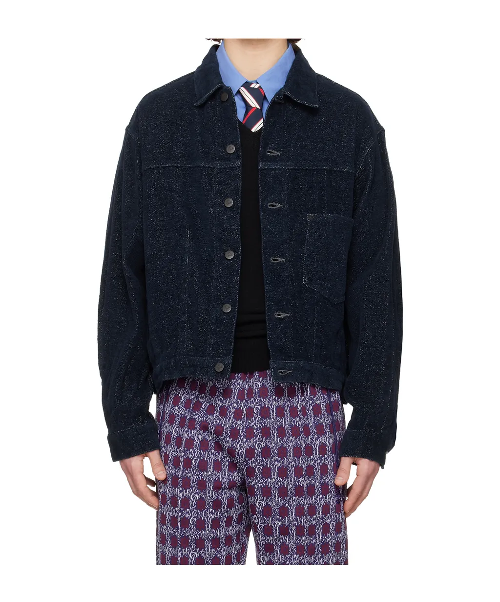 Darts Bottom Collared Casual Jacket